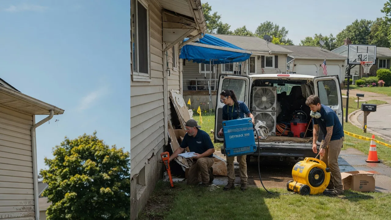 Ceiling Leak Cleanup in Jackson Center, OH near me